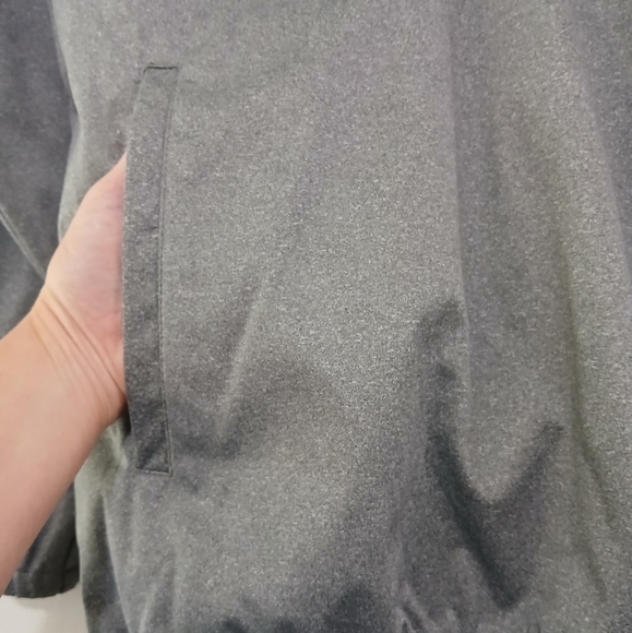 New Balance sz S Heathered Gray Lightweight Quarter Zip Pullover Lined Jacket - Picture 5 of 15
